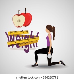 lose weight design, vector illustration eps10 graphic 