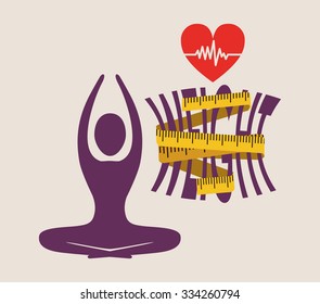 lose weight design, vector illustration eps10 graphic 