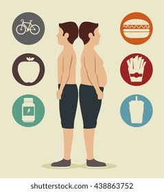 lose weight design, vector illustration eps10 graphic 
