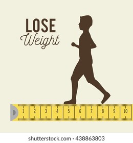 lose weight design, vector illustration eps10 graphic 
