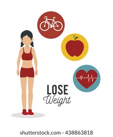 lose weight design, vector illustration eps10 graphic 