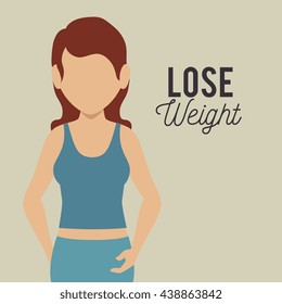 lose weight design, vector illustration eps10 graphic 