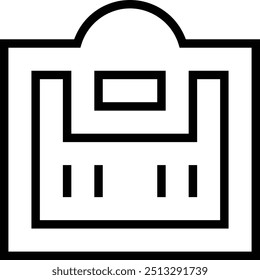 Gewicht verlieren Symbol. Dünnes lineares Design einzeln auf weißem Hintergrund
