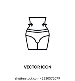 Lose weight vector icon . Modern, simple flat vector illustration for website or mobile app. Weight lose symbol, logo illustration. Pixel perfect vector graphics	