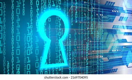 Padlock perdido en el fondo digital, ciberseguridad