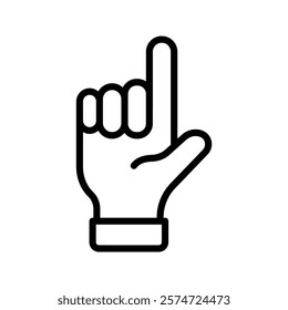 Loser Hand line icon , vector, pixel perfect, illustrator file