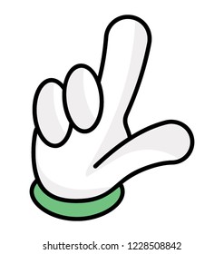 Loser Symbol Hand Gesture Icon Stock Vector (Royalty Free) 1228508842 ...