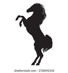 loshodi graphic design vector illustration, black mustang symbol, art tattoo sketch, background graphic, use in print, hand draw