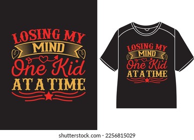 Ich verlasse meinen Geist ein Kind auf einmal T-Shirt-Design