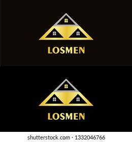 Losmen Logo Icon Vector, Set of Real Estate Symbol
