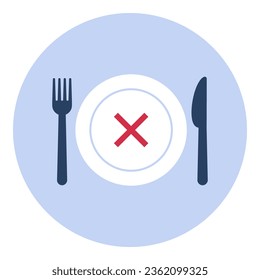 Loss of appetite, diet and anorexia, isolated icon