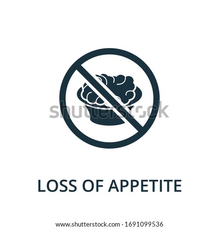 Loss Of Appetite icon. Simple illustration from coronavirus collection. Creative Loss Of Appetite icon for web design, templates, infographics and more.