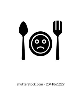 Loss Of Appetite Icon In Vector. Logotype