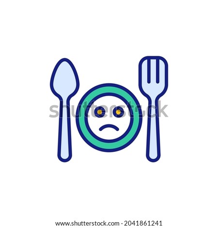 Loss of Appetite icon in vector. Logotype