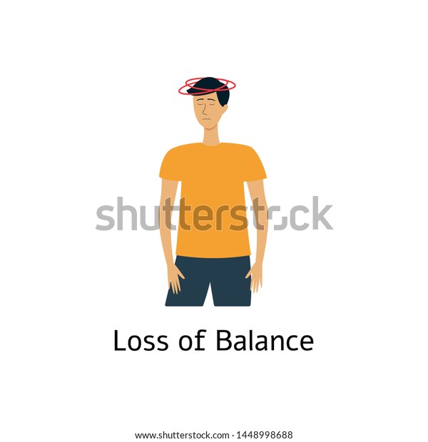 Season Hear from Excerpt Loss Balance Symptom Stroke Dizzy Man Stock Vector (Royalty Free)  1448998688 | Shutterstock