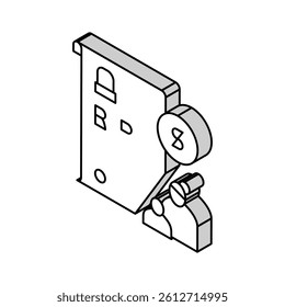 loss of breadwinner allowance isometric icon vector. loss of breadwinner allowance sign. isolated symbol illustration