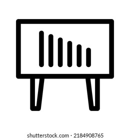 loss chart icon or logo isolated sign symbol vector illustration - high quality black style vector icons
