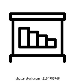 loss chart icon or logo isolated sign symbol vector illustration - high quality black style vector icons
