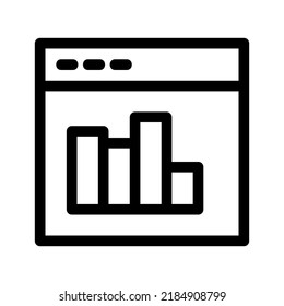 icono de gráfico de pérdida o logotipo símbolo de signo aislado ilustración vectorial - iconos vectoriales de estilo negro de alta calidad
