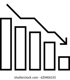 Loss Chart Vector Icon