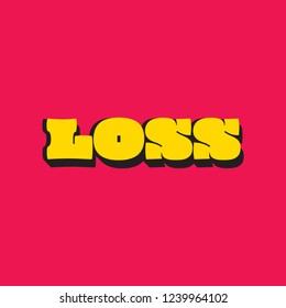 LOSS competition based vector icon