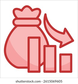 Loss Icon Element For Design