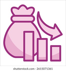 Loss Icon Element For Design
