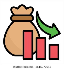 Loss Icon Element For Design