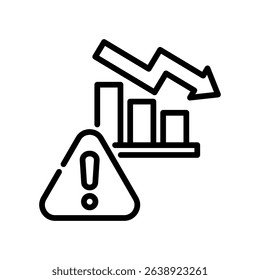 Loss Icon Line Vector Illustration