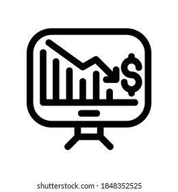 Loss icon or logo isolated sign symbol vector illustration - high quality black style vector icons
