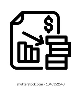 Loss icon or logo isolated sign symbol vector illustration - high quality black style vector icons
