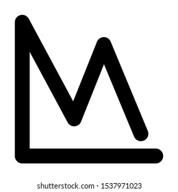 Loss Icon Outline Style Black. Perfect for website mobile app presentation and any other projects. Editable vector. 24 X 24 Pixel Perfect.