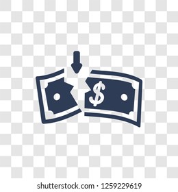 Loss icon. Trendy Loss logo concept on transparent background from Cryptocurrency economy and finance collection