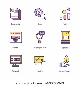 Verlust-Symbole in 4 verschiedenen Stil Vektor-Illustration gesetzt
