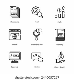 Verlust-Symbole in 4 verschiedenen Stil Vektor-Illustration gesetzt
