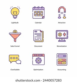 Loss icons set in 4 different style vector illustration