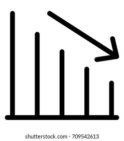 Loss Line Vector Icon