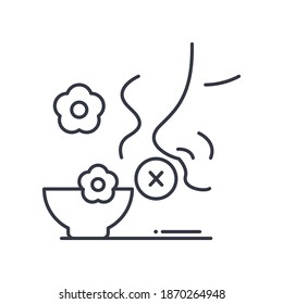 Loss of sense icon, linear isolated illustration, thin line vector, web design sign, outline concept symbol with editable stroke on white background.