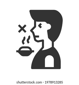 Loss Of Smel Icon Vector Illustration 