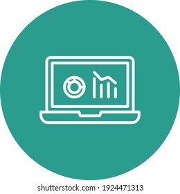 Loss, statistics, decline, crisis icon vector image. Can also be used for Finance and Money. Suitable for use on web apps, mobile apps and print media.
