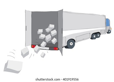 loss of valuable cargo has fallen from a truck/cargo transportation insurance