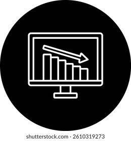 Loss vector icon. Can be used for printing, mobile and web applications.