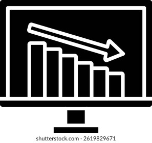 Loss vector icon. Can be used for printing, mobile and web applications.
