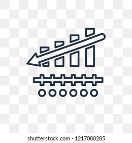 Loss vector outline icon isolated on transparent background, high quality linear Loss transparency concept can be used web and mobile
