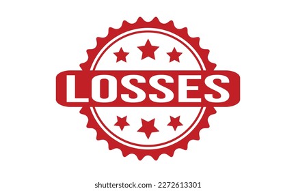 Losses Rubber Stamp Seal Vector