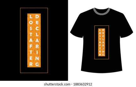 lost after declaring typography for t-shirt design