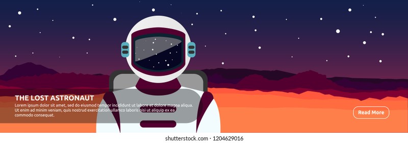 The Lost Astronaut - Banner Design