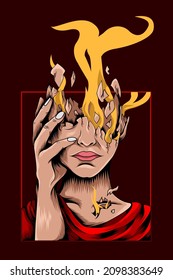 Lost of bullshit vector illustration