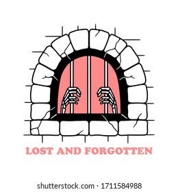 LOST AND FORGOTTEN SKELETON COLOR WHITE BACKGROUND