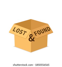 Lost And Found Icon. Clipart Image Isolated On White Background.